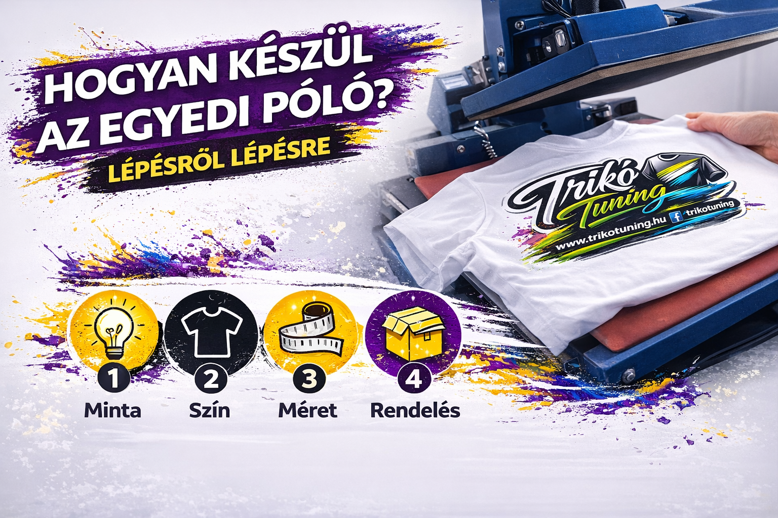 Hogyan készül az egyedi póló? (lépésről lépésre)